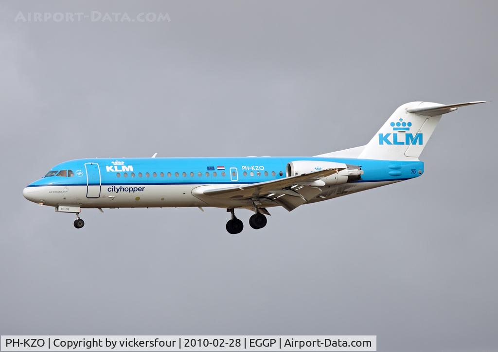 PH-KZO, 1995 Fokker 70 (F-28-0070) C/N 11538, KLM Cityhopper