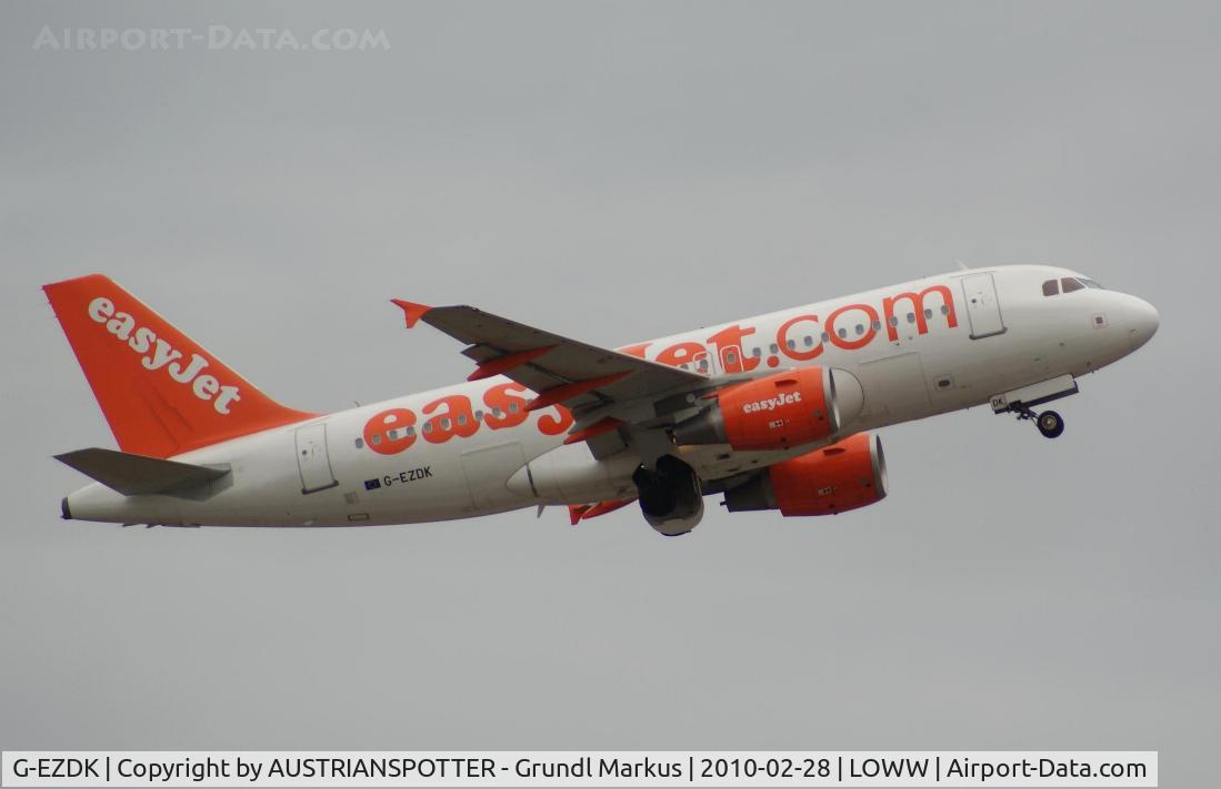 G-EZDK, 2008 Airbus A319-111 C/N 3555, EasyJet