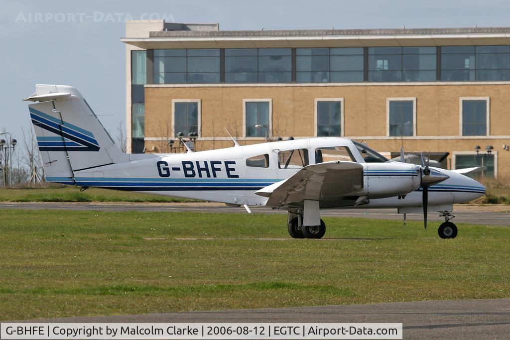 G-BHFE, 1979 Piper PA-44-180 Seminole C/N 44-7995324, Piper PA-44-180 Seminole at Cranfield Airport in 2006.