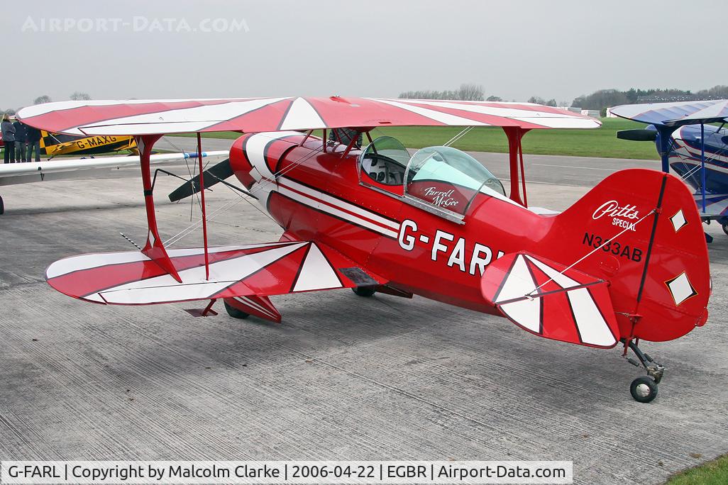 G-FARL, 1983 Pitts S-1E Special C/N 1 (N333AB), Pitts S-1SE Special. A competitor at the 2006 John McLean Trophy aerobatics competition, Breighton Airfield.