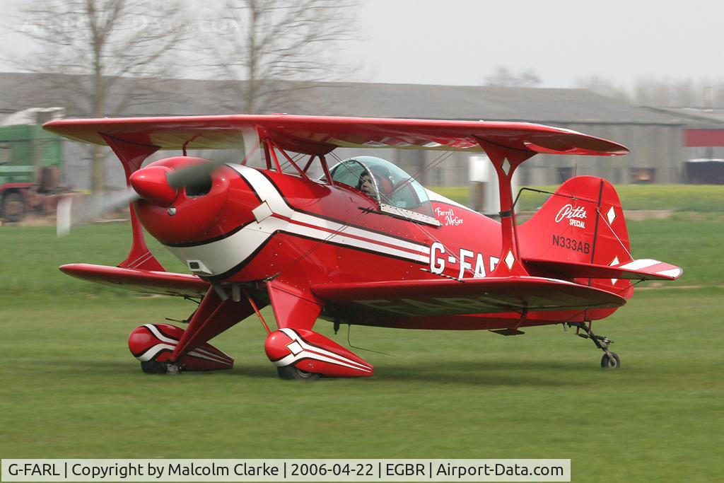 G-FARL, 1983 Pitts S-1E Special C/N 1 (N333AB), Pitts S-1SE Special. A competitor at the 2006 John McLean Trophy aerobatics competition