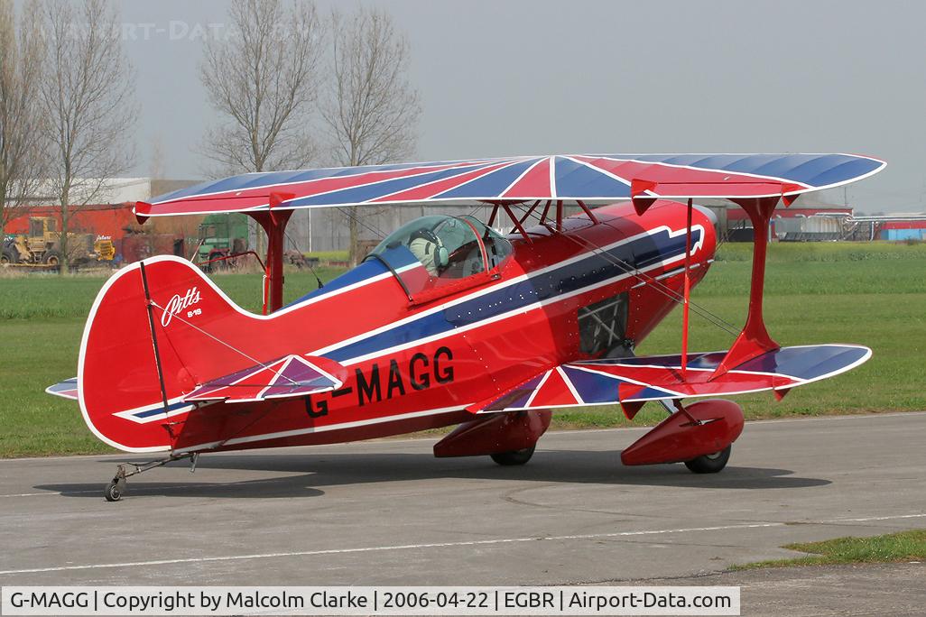 G-MAGG, 1983 Pitts S-1SE Special C/N PFA 009-10873, Pitts S-1SE Special. A competitor at the 2006 John McLean Trophy aerobatics competition, Breighton Airfield.