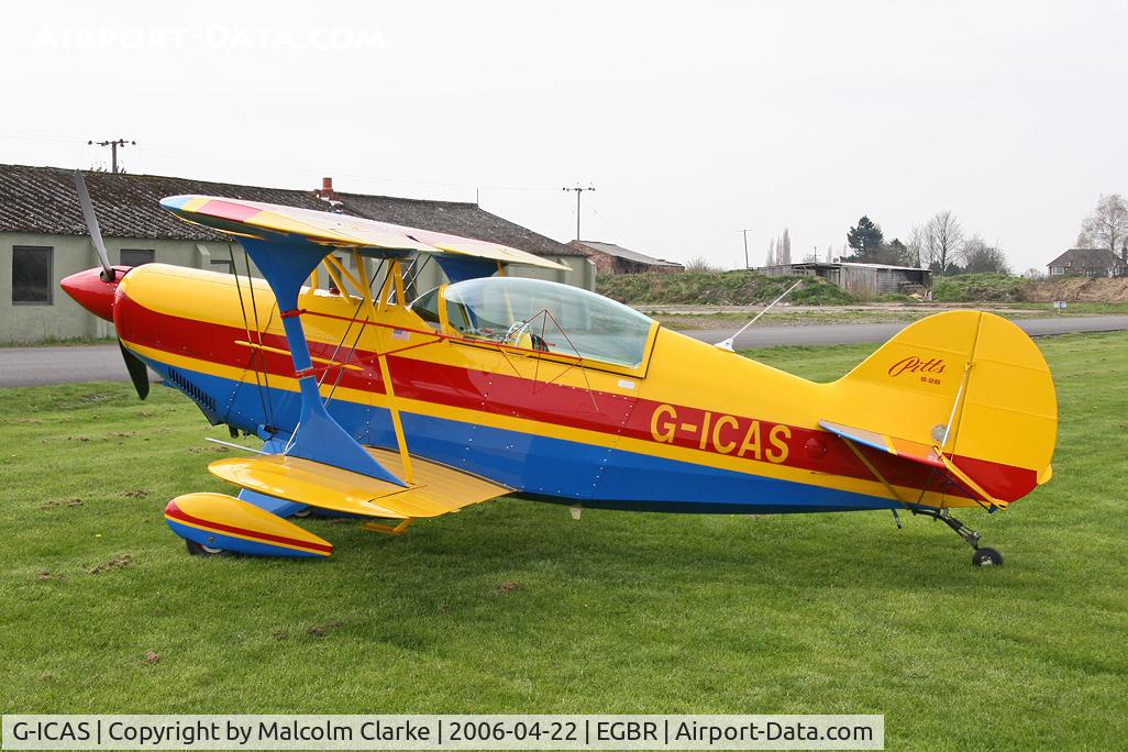G-ICAS, 1996 Aviat Pitts S-2B Special C/N 5344, Pitts S-2B Special at Breighton Airfield in 2006.