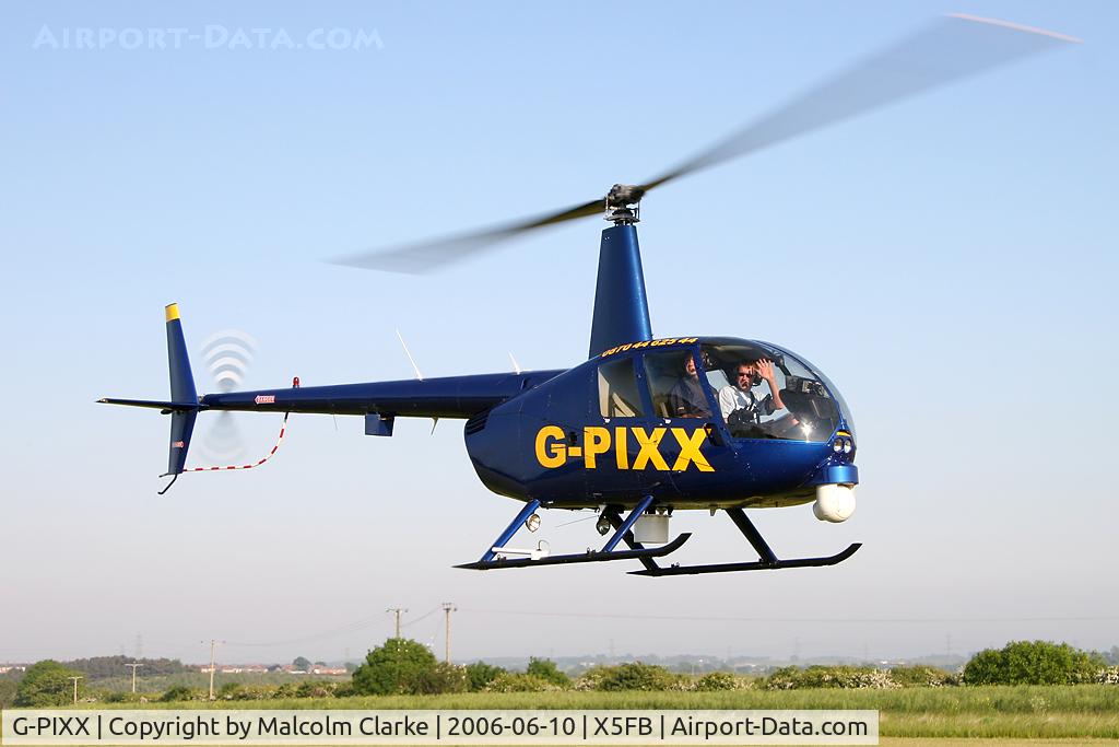 G-PIXX, 2004 Robinson R44 Raven II C/N 10263, Robinson R-44 Raven II at Fishburn Airfield in 2006.