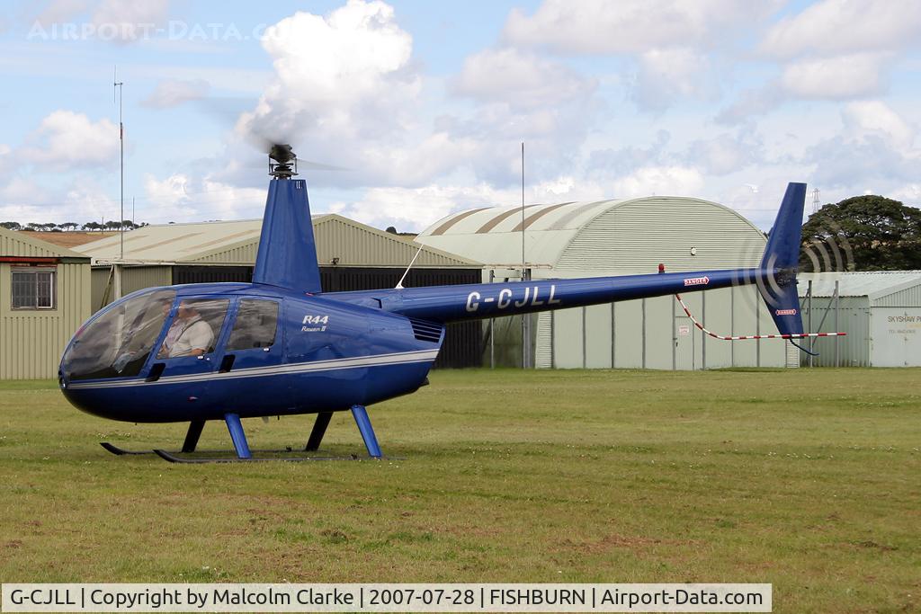 G-CJLL, 2007 Robinson R44 Raven II C/N 11588, Robinson R-44 Raven II at Fishburn Airfield in 2007.