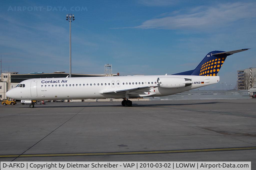 D-AFKD, 1994 Fokker 100 (F-28-0100) C/N 11500, Contact Air Fokker 100
