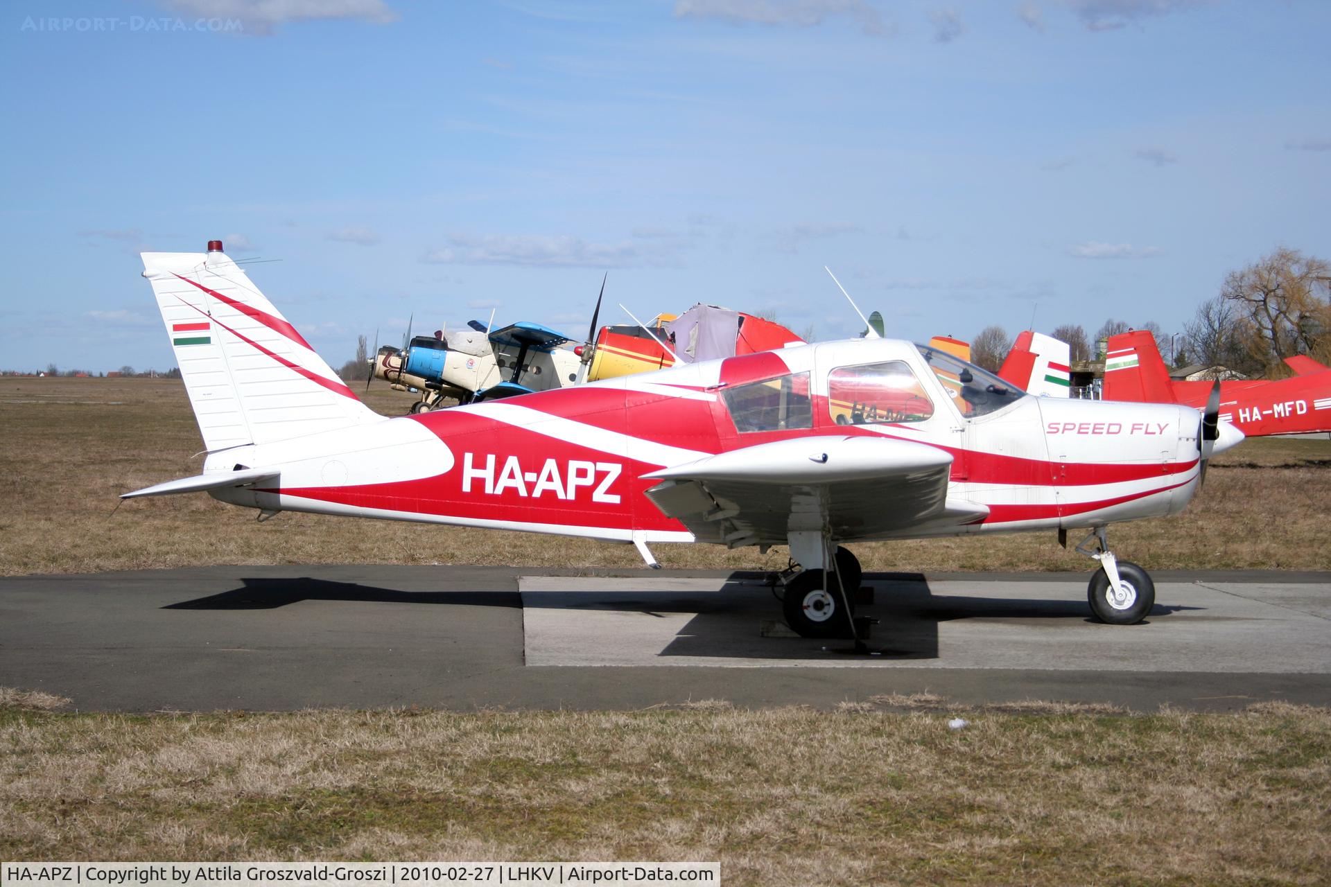 HA-APZ, 1968 Piper PA-28-140 Cherokee Cruiser C/N 28-24125, Hungary-Kaposújlak airport.
