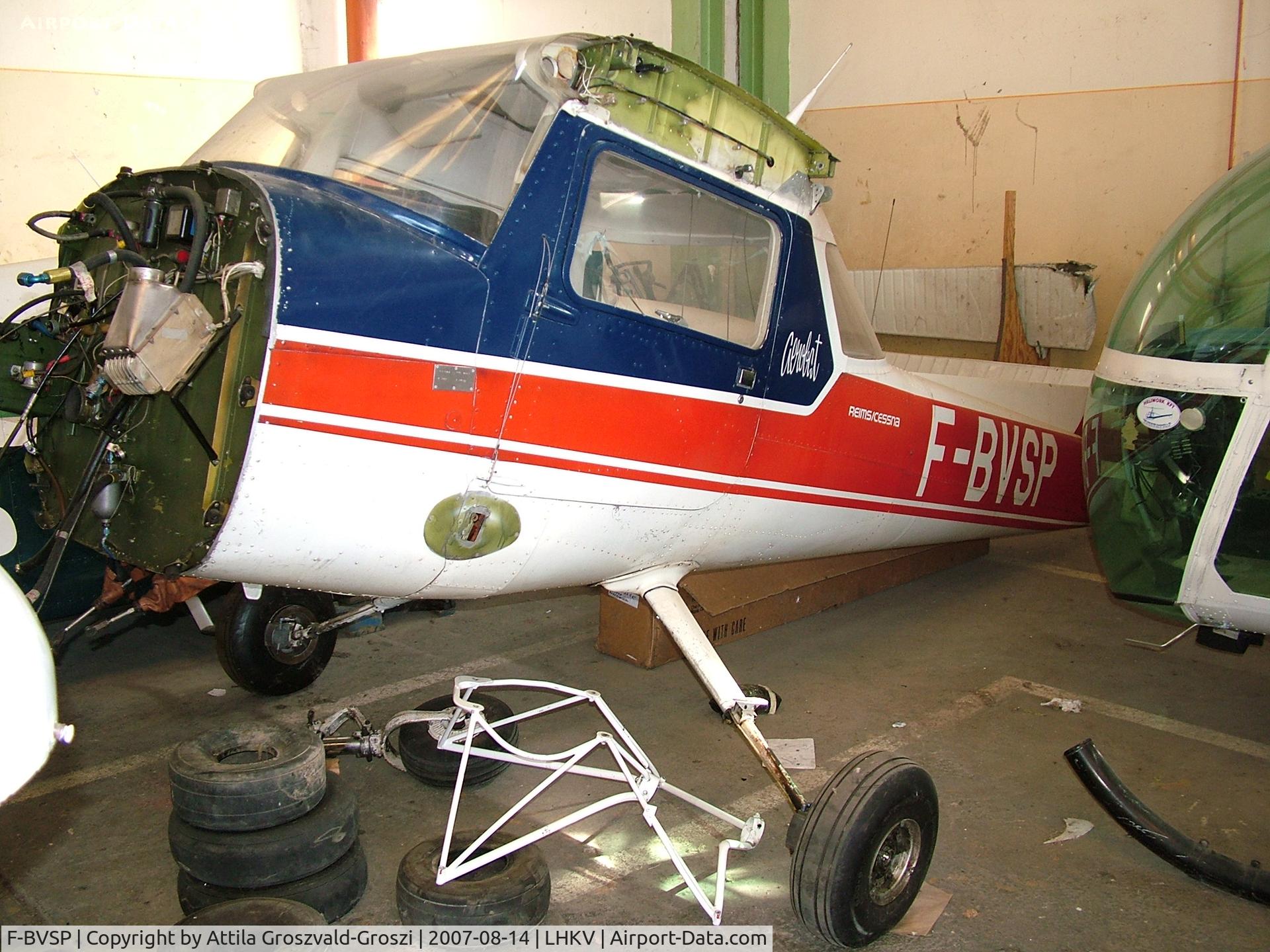 F-BVSP, Reims FRA150L Aerobat C/N 0248, Hungary-Kaposújlak airport hangar