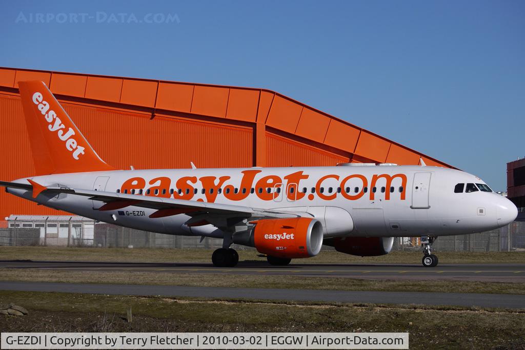 G-EZDI, 2008 Airbus A319-111 C/N 3537, Easyjet A319 at Luton