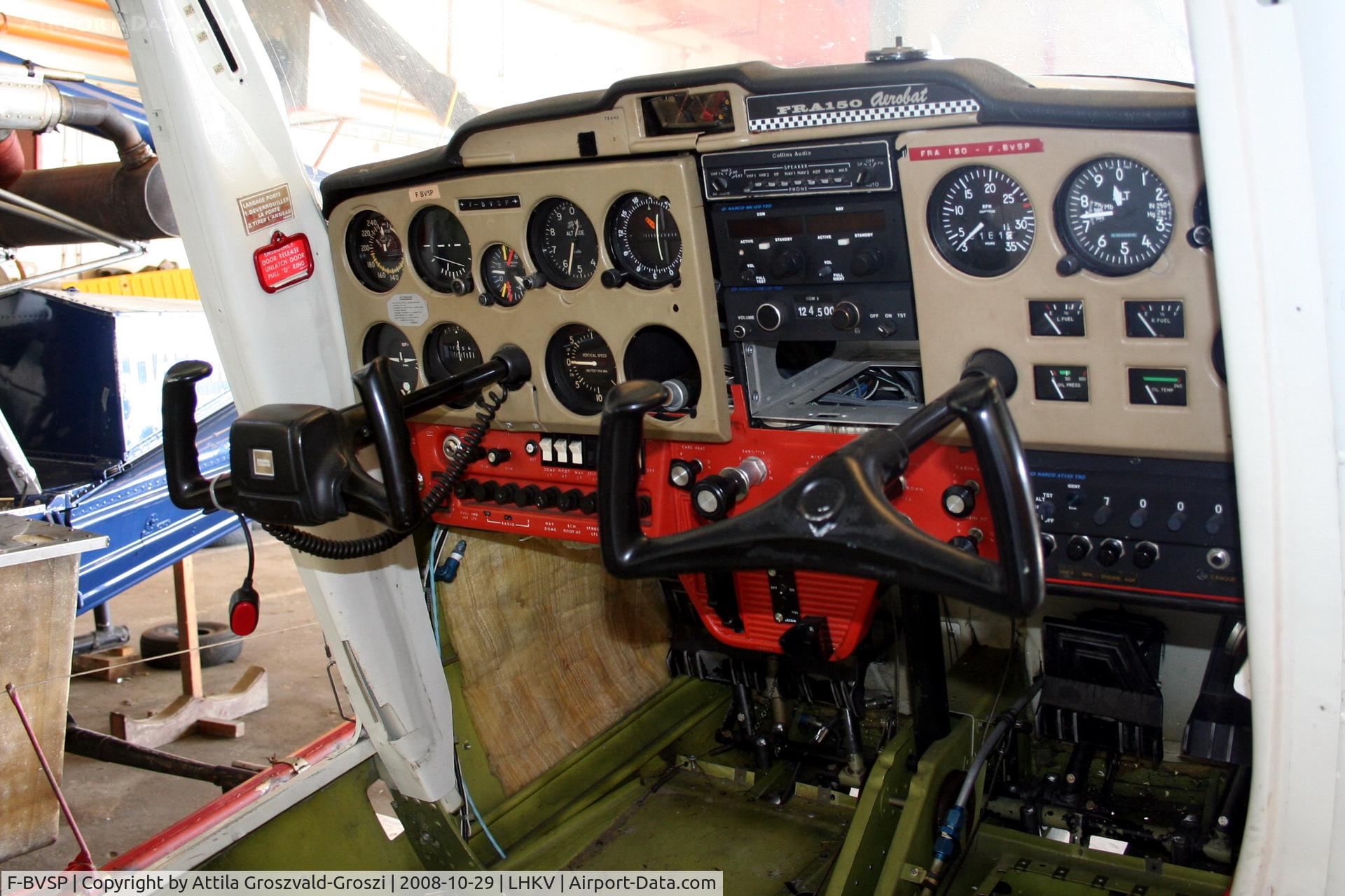 F-BVSP, Reims FRA150L Aerobat C/N 0248, Hungary-Kaposújlak airport hangar - Cocpit