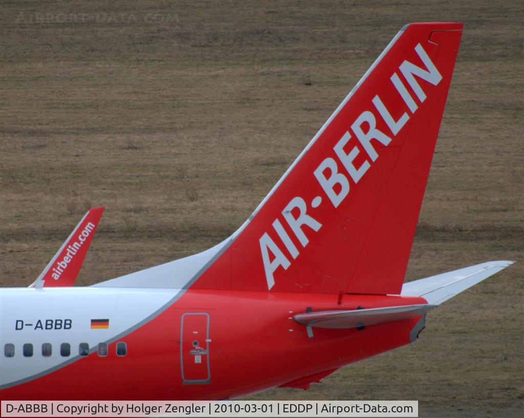 D-ABBB, 2001 Boeing 737-86J C/N 32624, Tail unit of an AB-aircraft
