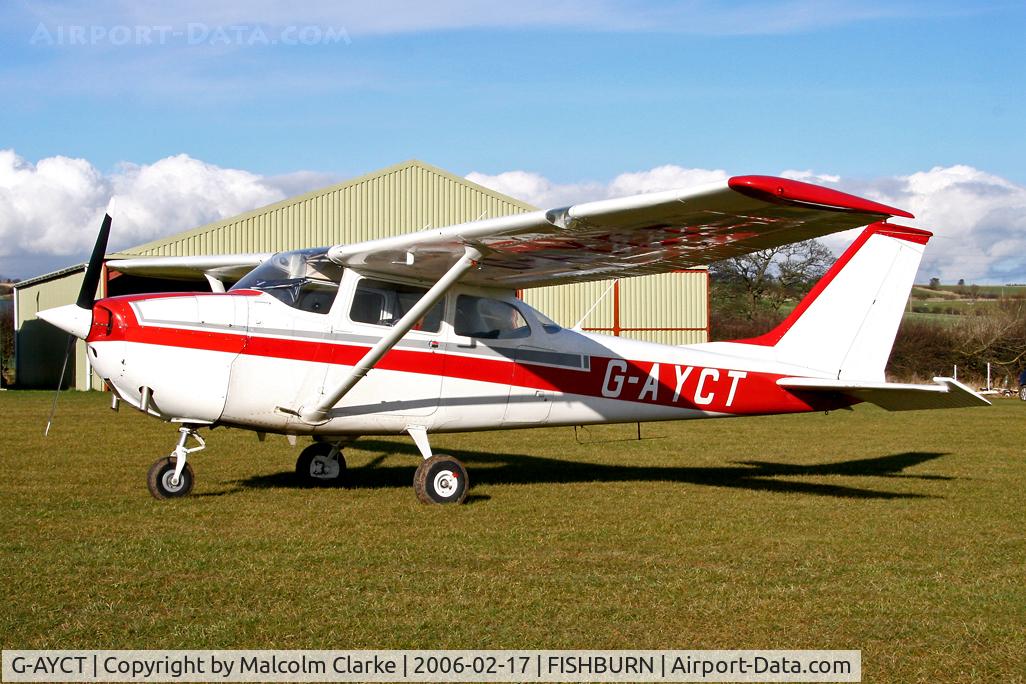 G-AYCT, 1970 Reims F172H Skyhawk C/N 0724, Reims F172H at Fishburn Airfield, UK in 2006.