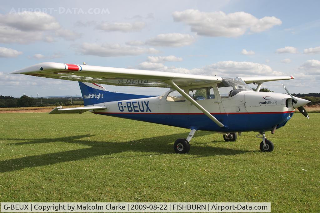 G-BEUX, 1977 Reims F172N Skyhawk C/N 1596, Reims F172N Skyhawk at Fishburn Airfield, UK in 2009.