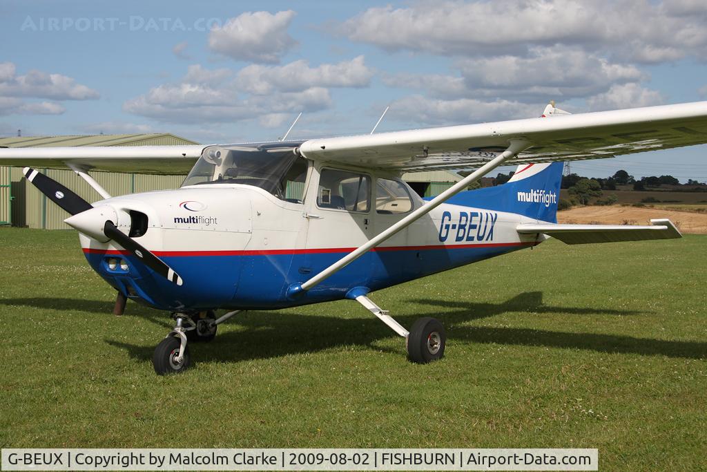 G-BEUX, 1977 Reims F172N Skyhawk C/N 1596, Reims F172N Skyhawk at Fishburn Airfield, UK in 2009.