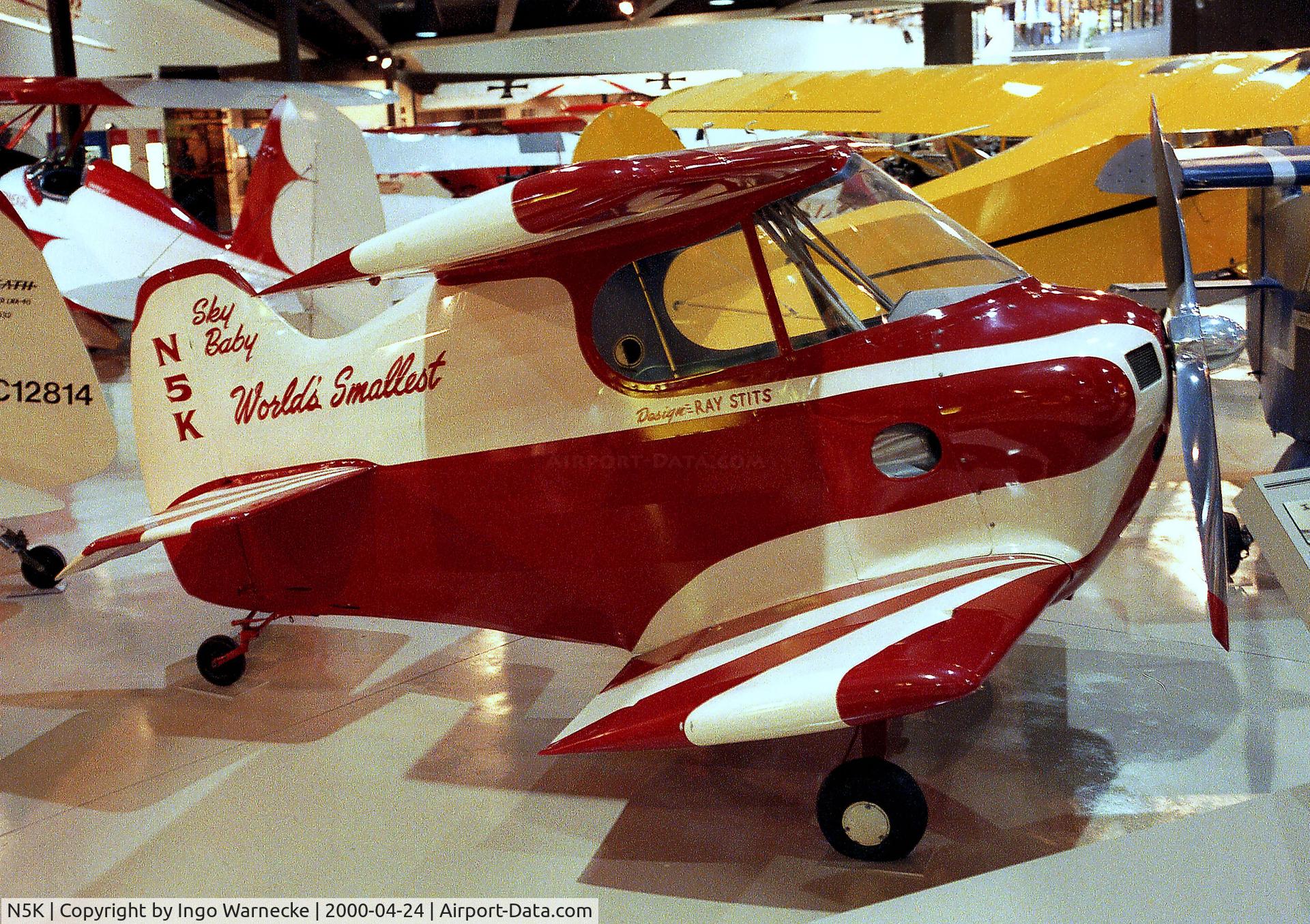 N5K, 1952 Stits SA-2 Sky Baby C/N 1, Stits SA-2 Sky Baby at the EAA-Museum, Oshkosh WI
