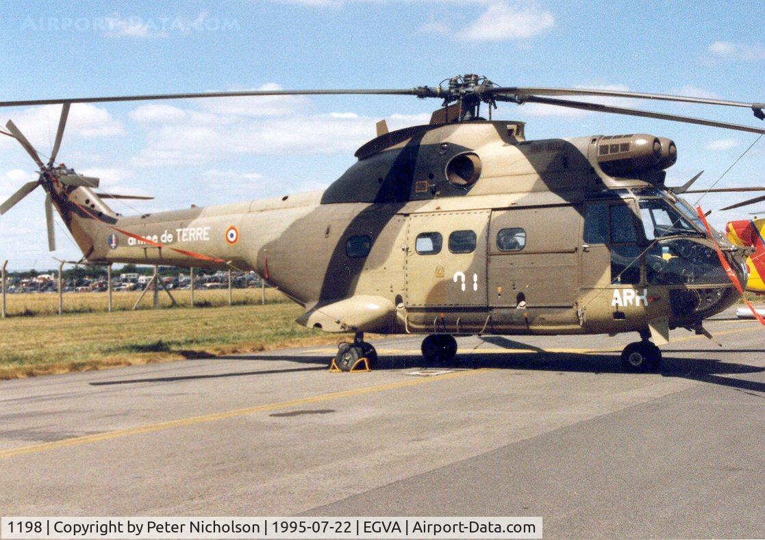 1198, Aérospatiale SA-330B Puma C/N 1198, Another view of the French Army Puma on display at the 1995 Intnl Air Tattoo at RAF Fairford.