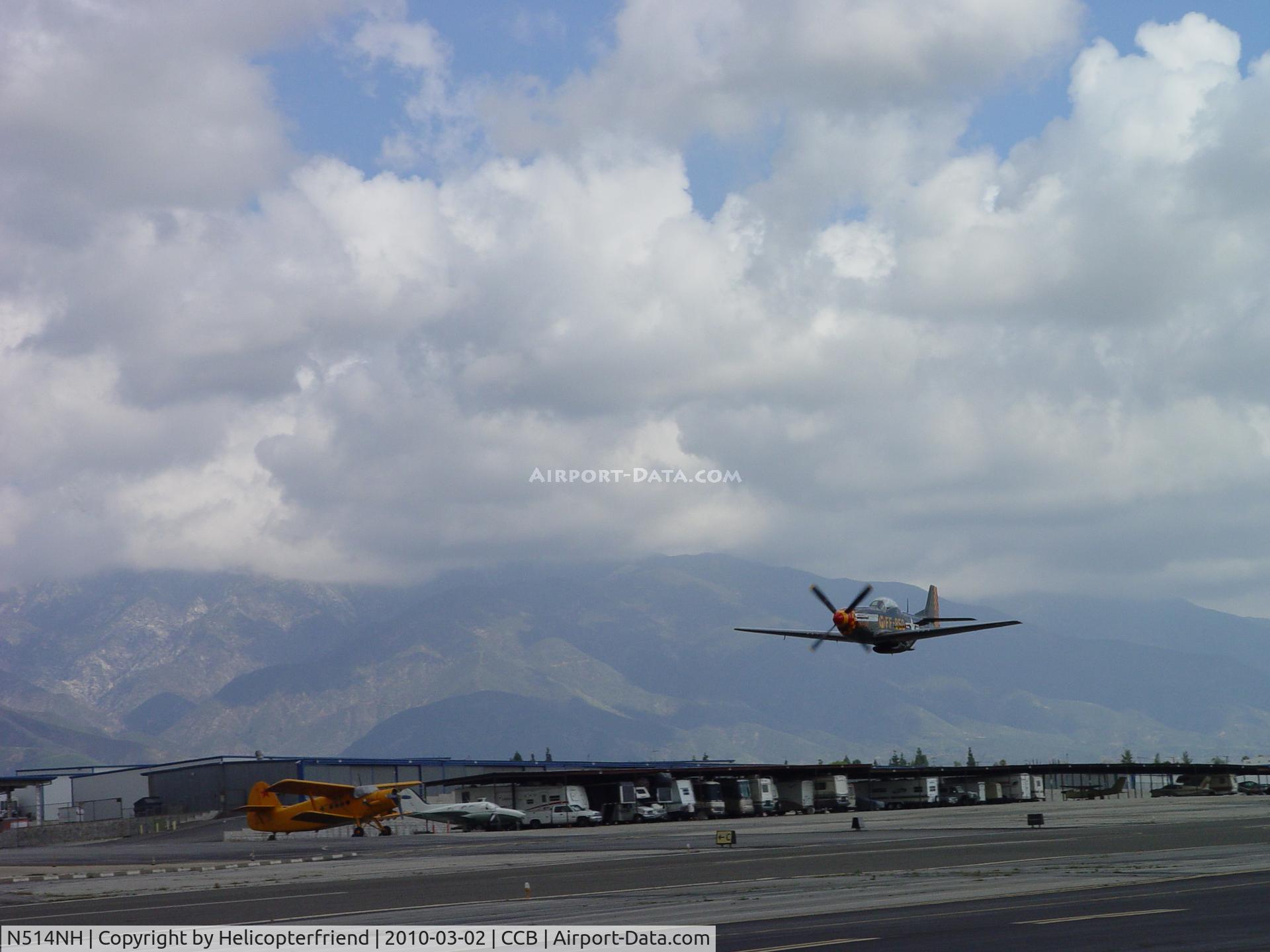 N514NH, 1944 North American P-51D Mustang C/N 122-44706  (44-84850), High speed low pass and smokin