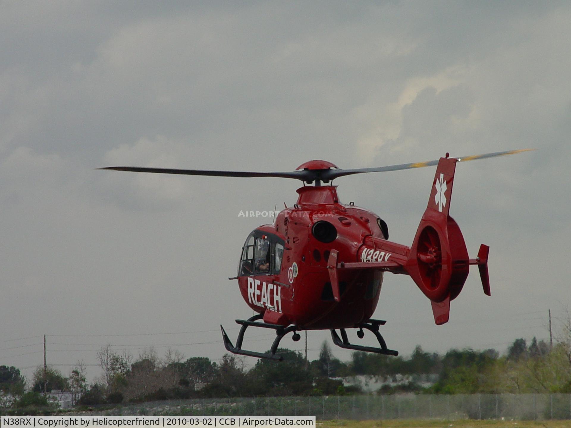N38RX, Eurocopter EC-135P-2+ C/N 0749, Settling down at parking area