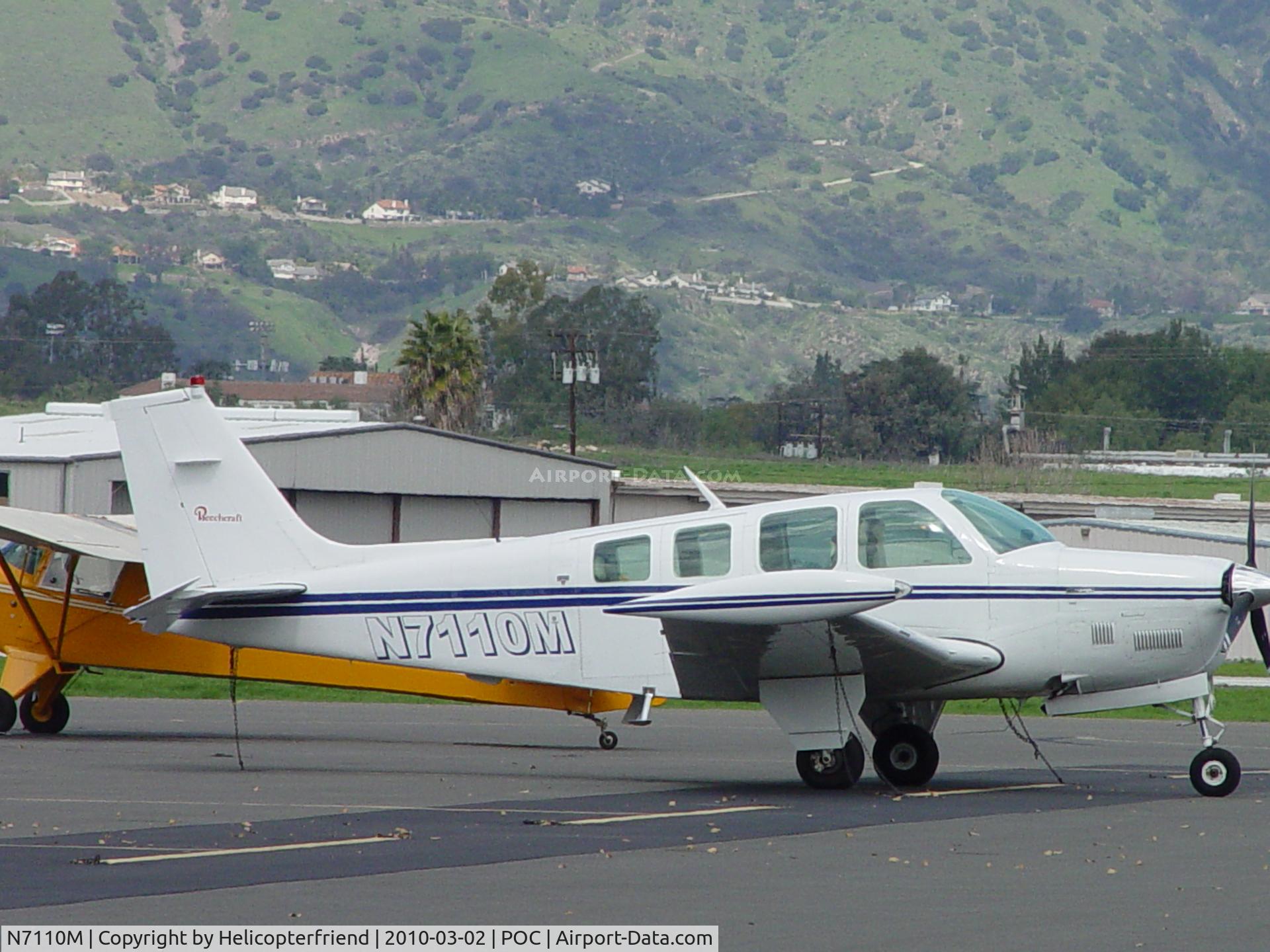 N7110M, 1979 Beech A36TC Bonanza 36 C/N EA-53, Parked in transient parking