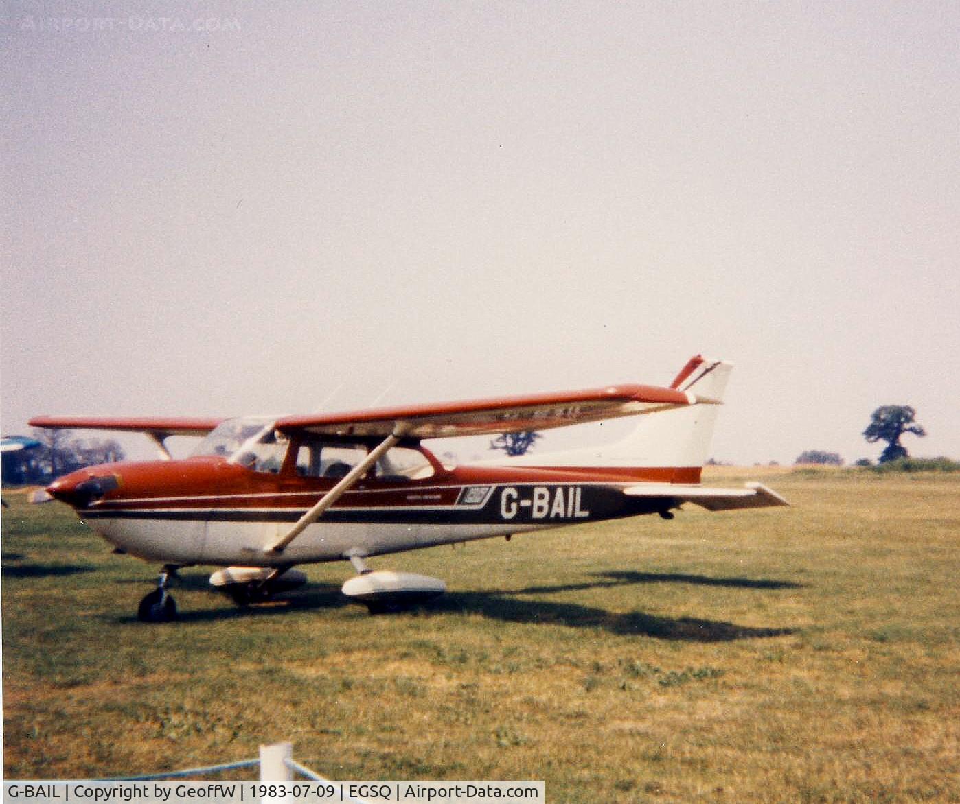 G-BAIL, 1973 Reims FR172J Reims Rocket C/N 0370, Reims Rocket Clacton 1983