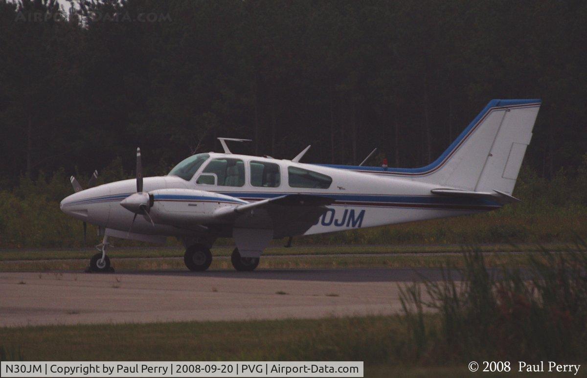 N30JM, 1962 Beech 95-A55 Baron C/N TC-277, Sitting around at dusk