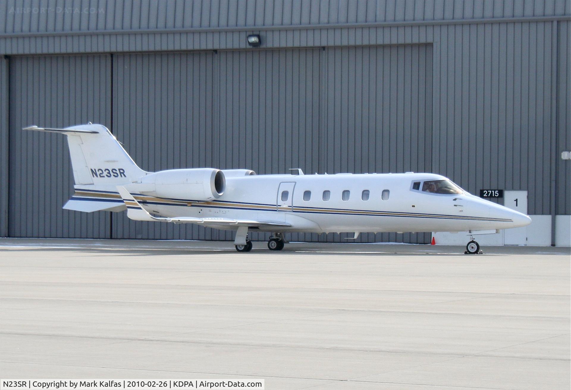 N23SR, 2001 Learjet Inc 60 C/N 229, Sears Roebuck and Co. Learjet Inc 60, N23SR at the Sears hangar preparing for a departure to KPTK.