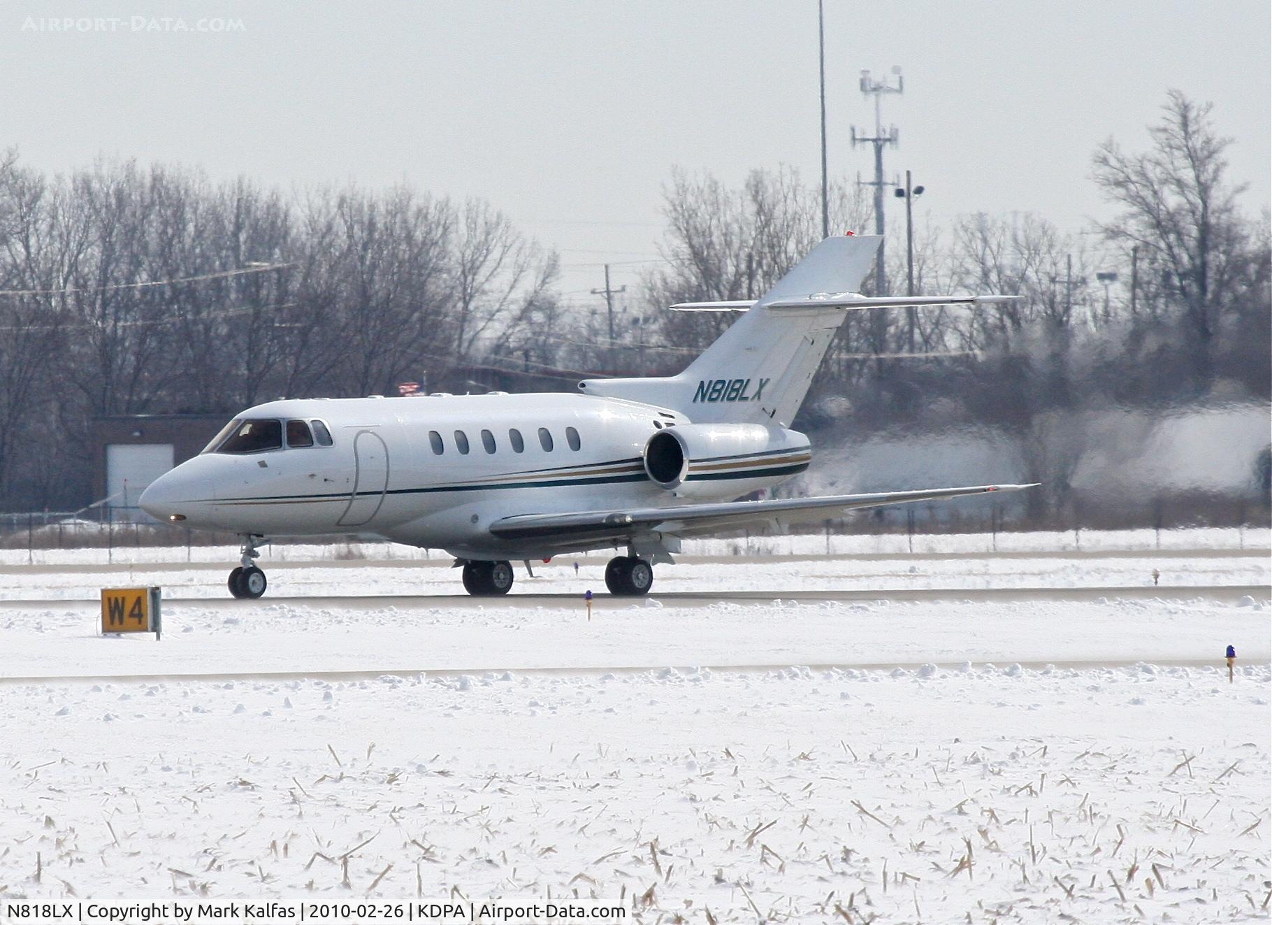N818LX, 2001 Raytheon Hawker 800XP C/N 258534, Ed Aero HAWKER 800XP, N818LX departing 2L KDPA for KEYW.