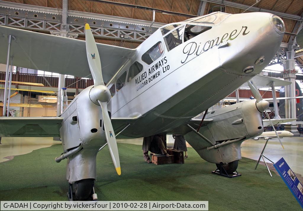 G-ADAH, De Havilland DH-89A Dragon Rapide C/N 6278, Museum of Science and Industry - Manchester.