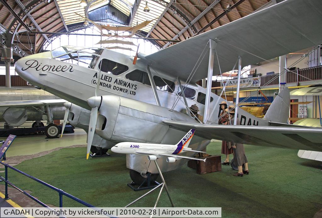 G-ADAH, De Havilland DH-89A Dragon Rapide C/N 6278, Museum of Science and Industry - Manchester.