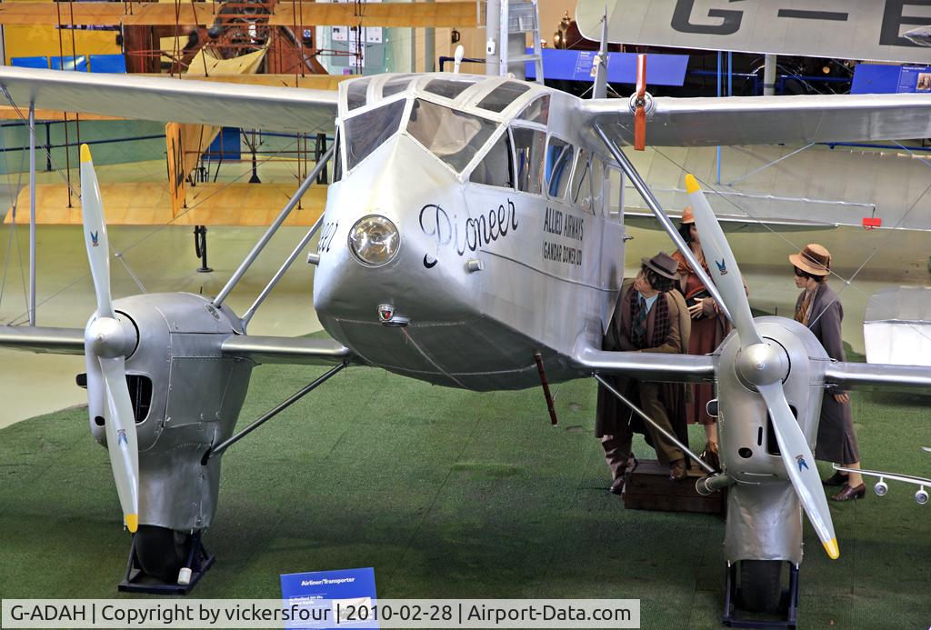 G-ADAH, De Havilland DH-89A Dragon Rapide C/N 6278, Museum of Science and Industry - Manchester.
