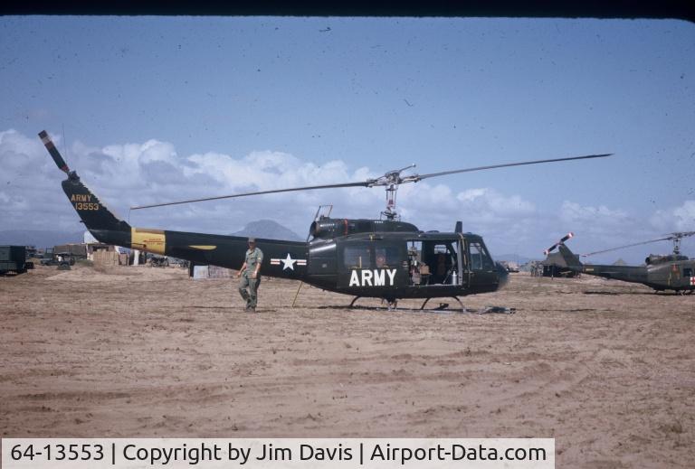 64-13553, 1964 Bell UH-1H Iroquois C/N 4260, Flew in Vietnam 1965-1966, Crew Chief Jim Davis