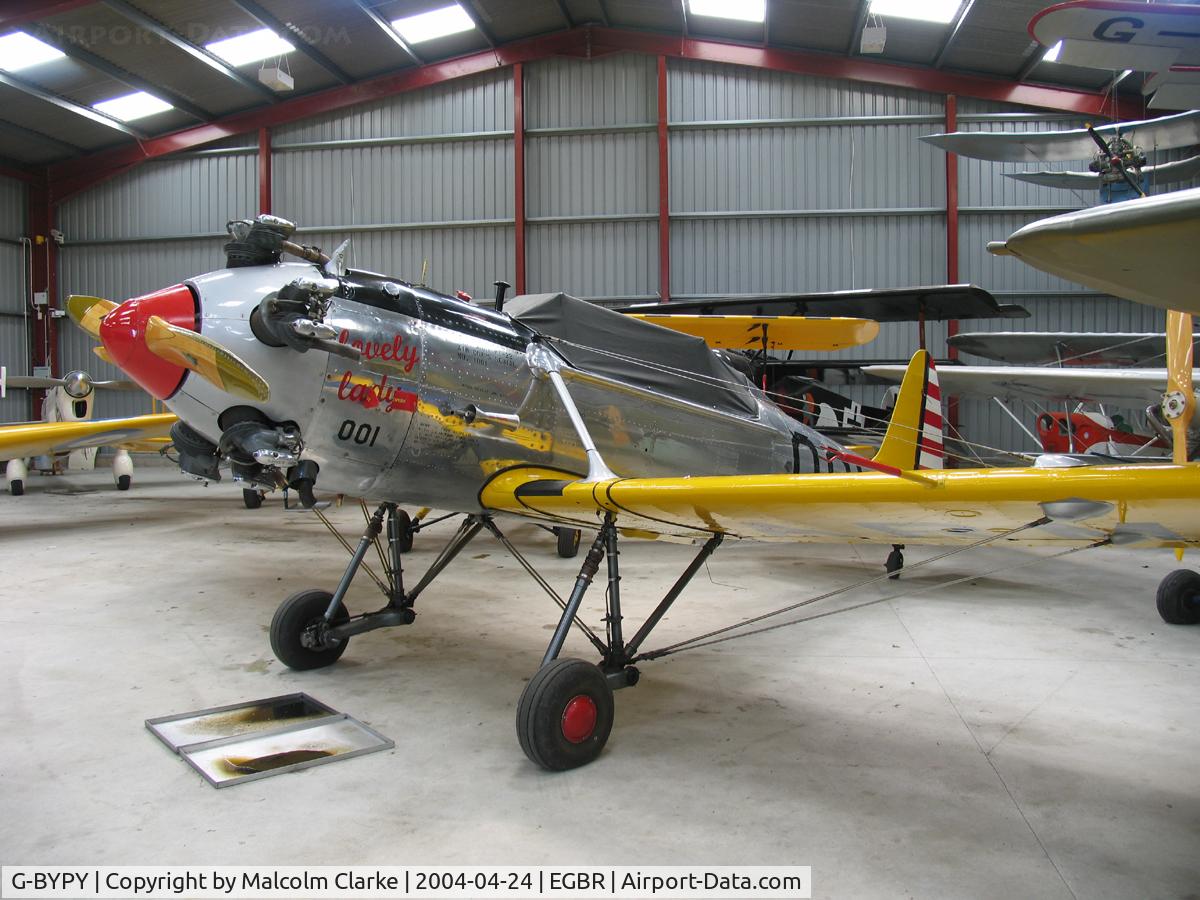 G-BYPY, 1941 Ryan PT-22 Recruit (ST3KR) C/N 1001, Ryan PT-22 Recruit (ST3KR) at Breighton Airfield, UK in 2004.
