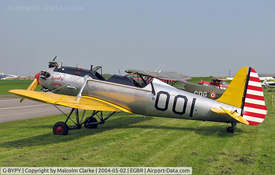 G-BYPY, 1941 Ryan PT-22 Recruit (ST3KR) C/N 1001, Ryan PT-22 Recruit (ST3KR) at Breighton Airfield, UK in 2004.