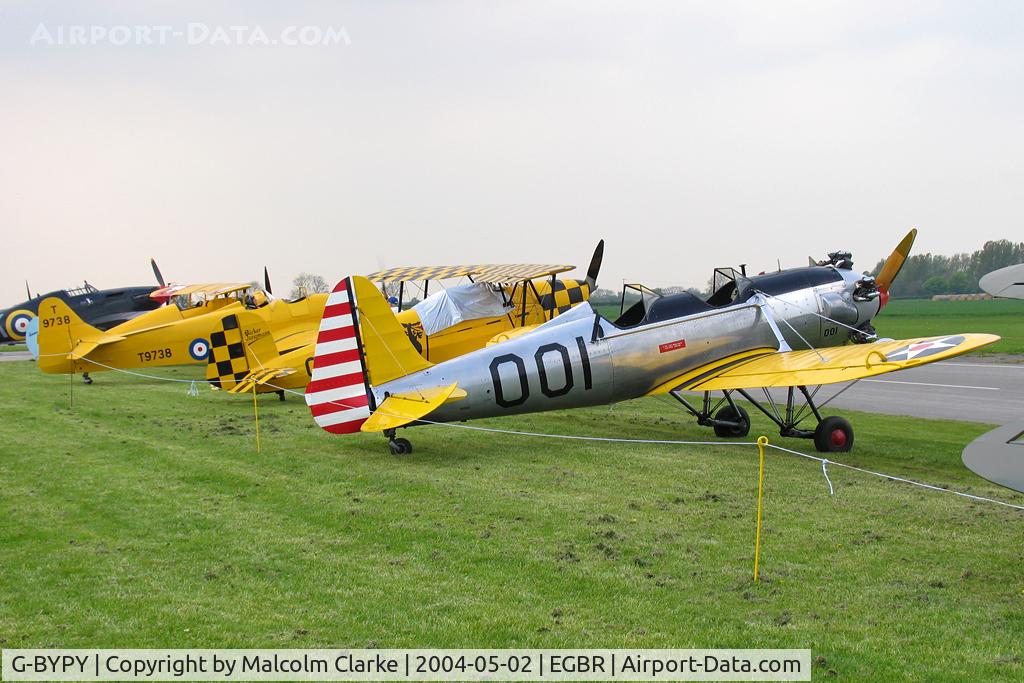 G-BYPY, 1941 Ryan PT-22 Recruit (ST3KR) C/N 1001, Ryan PT-22 Recruit (ST3KR) at Breighton Airfield, UK in 2004.