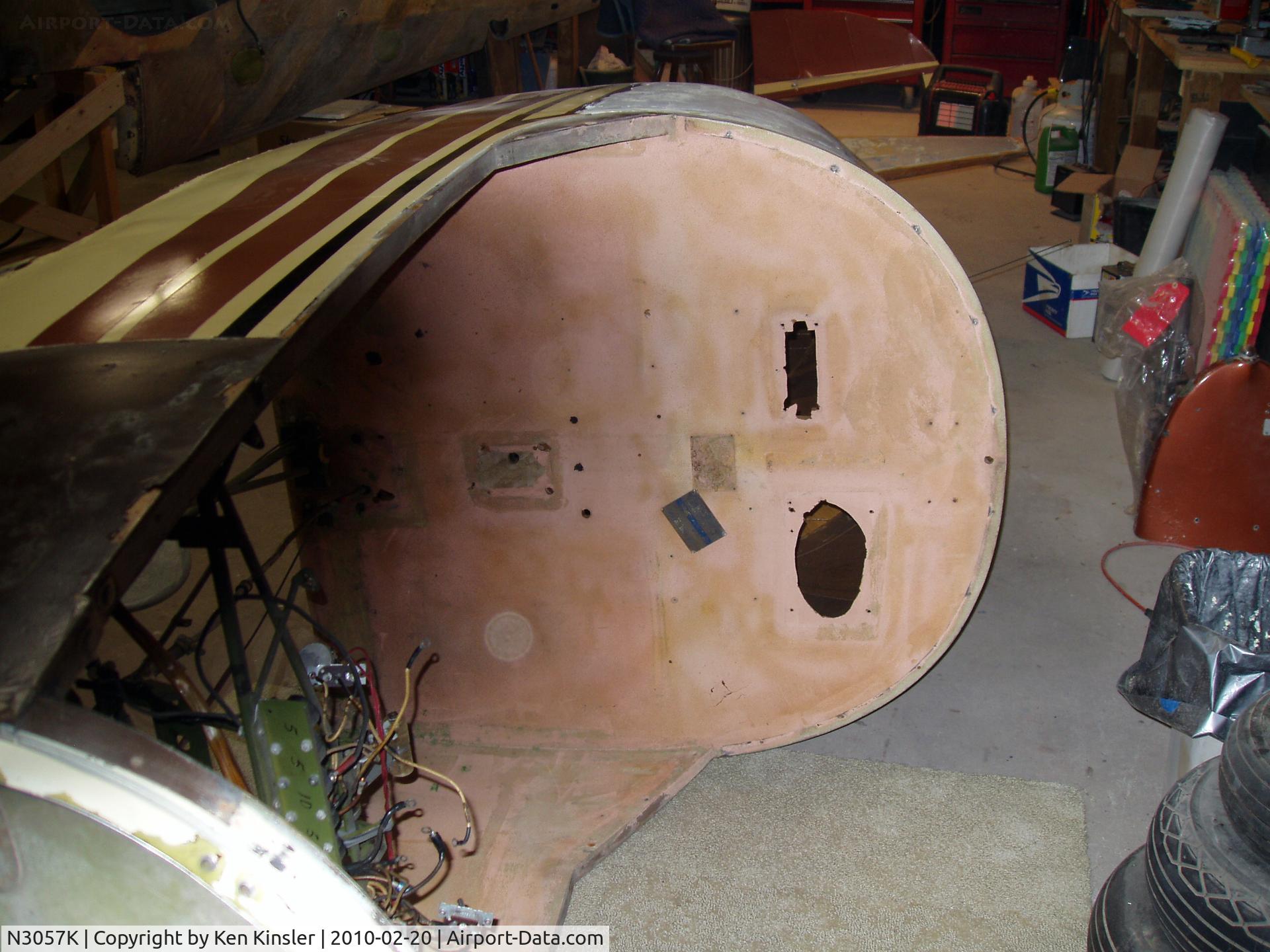 N3057K, 1946 Culver V C/N V-276, stripping for repaint
