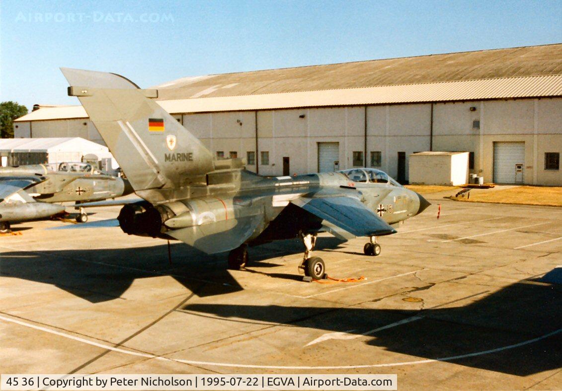 45 36, Panavia Tornado IDS C/N 592/GS184/4236, Tornado IDS, callsign German Navy 4554, of Kreigsmarine MFG-2 on the flight-line at the 1995 Intnl Air Tattoo at RAF Fairford.