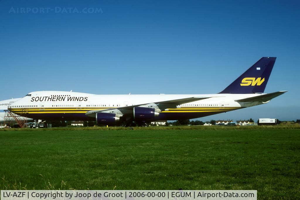 LV-AZF, 1983 Boeing 747-267B C/N 23048, wfu at Manston