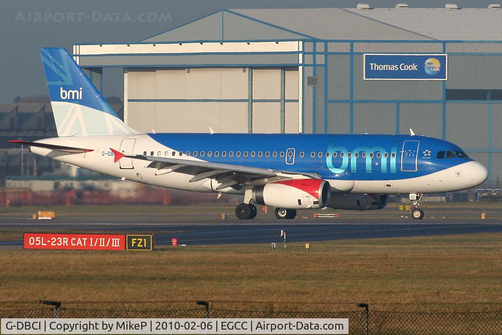 G-DBCI, 2006 Airbus A319-131 C/N 2720, About to vacate Runway 05L.
