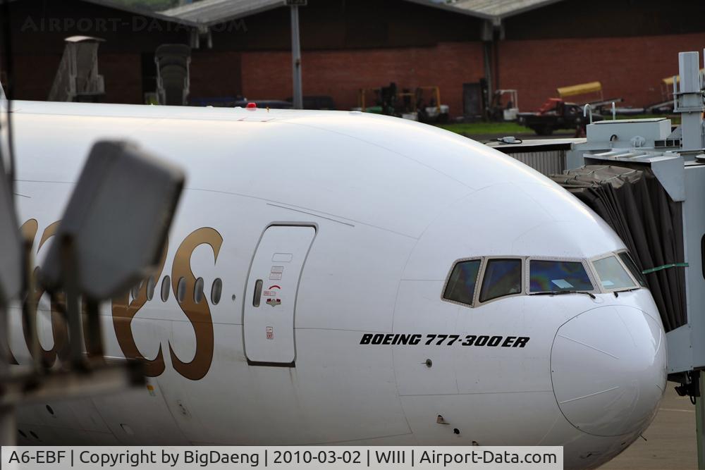 A6-EBF, 2005 Boeing 777-31H/ER C/N 32708, @gate, Jakarta International Airport
