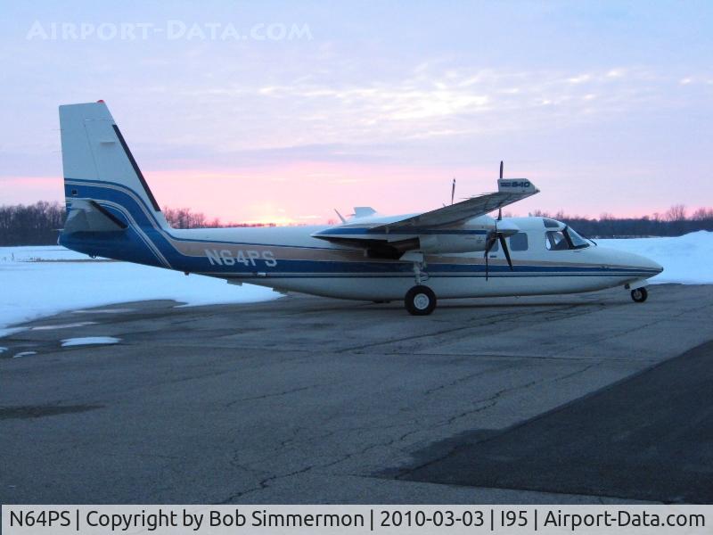 N64PS, 1981 Gulfstream 690C Jetprop 840 C/N 11702, On the ramp at Kenton, Ohio