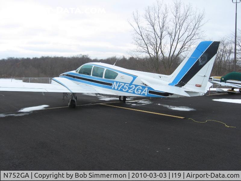 N752GA, 1977 Grumman American GA-7 Cougar C/N GA7-0042, On the ramp at Xenia, Ohio