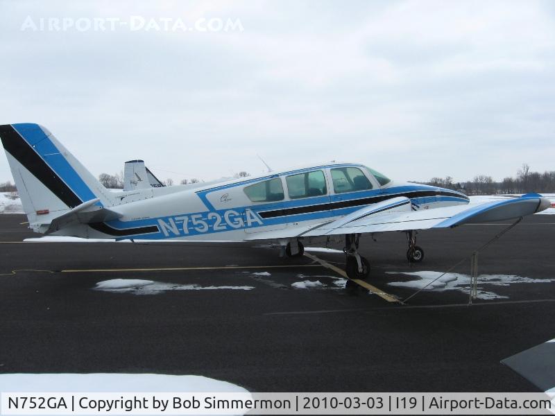 N752GA, 1977 Grumman American GA-7 Cougar C/N GA7-0042, On the ramp at Xenia, Ohio