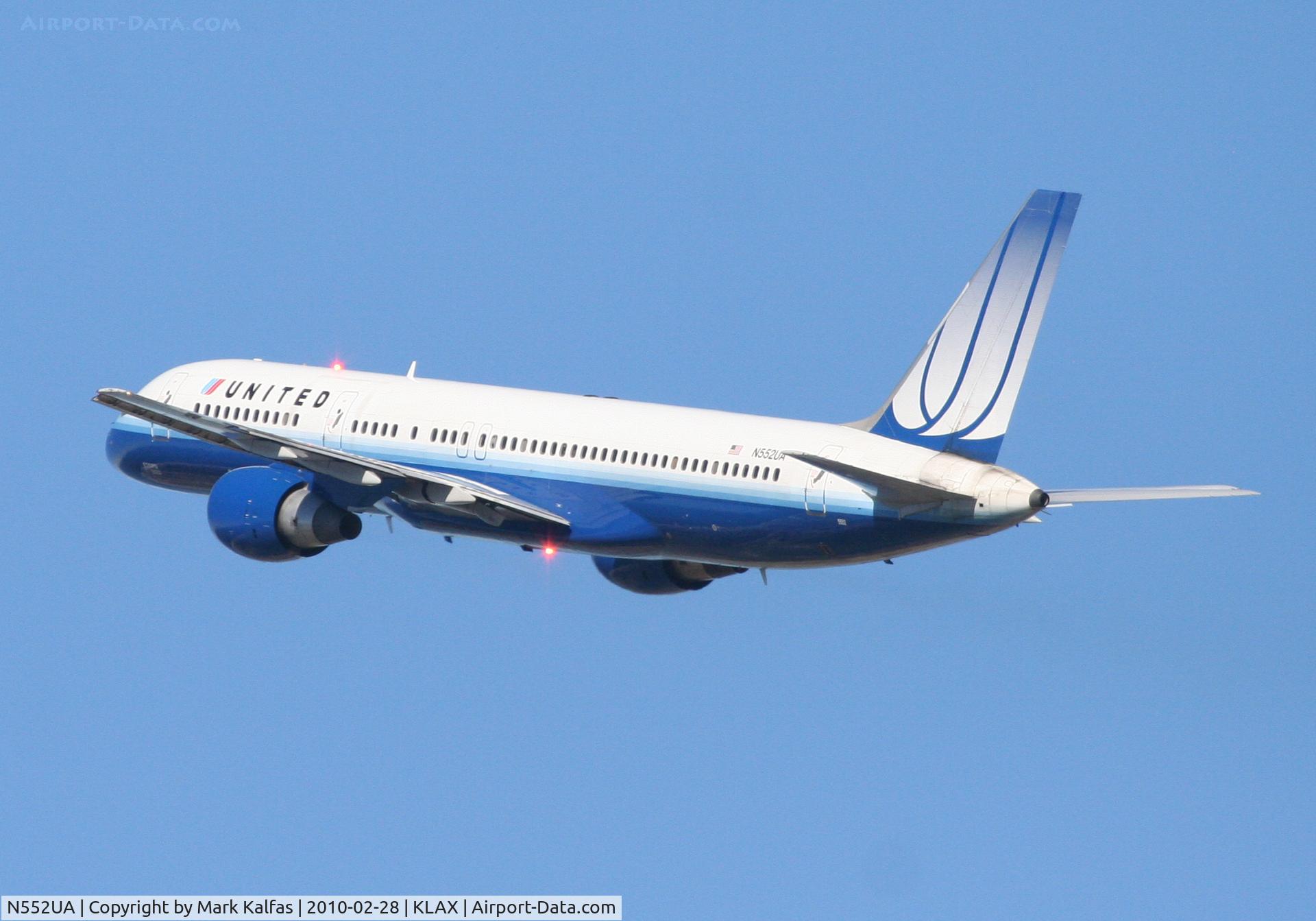 N552UA, 1992 Boeing 757-222 C/N 26641, United Airlines Boeing 757-222, UAL57 25R departure for PHKO.