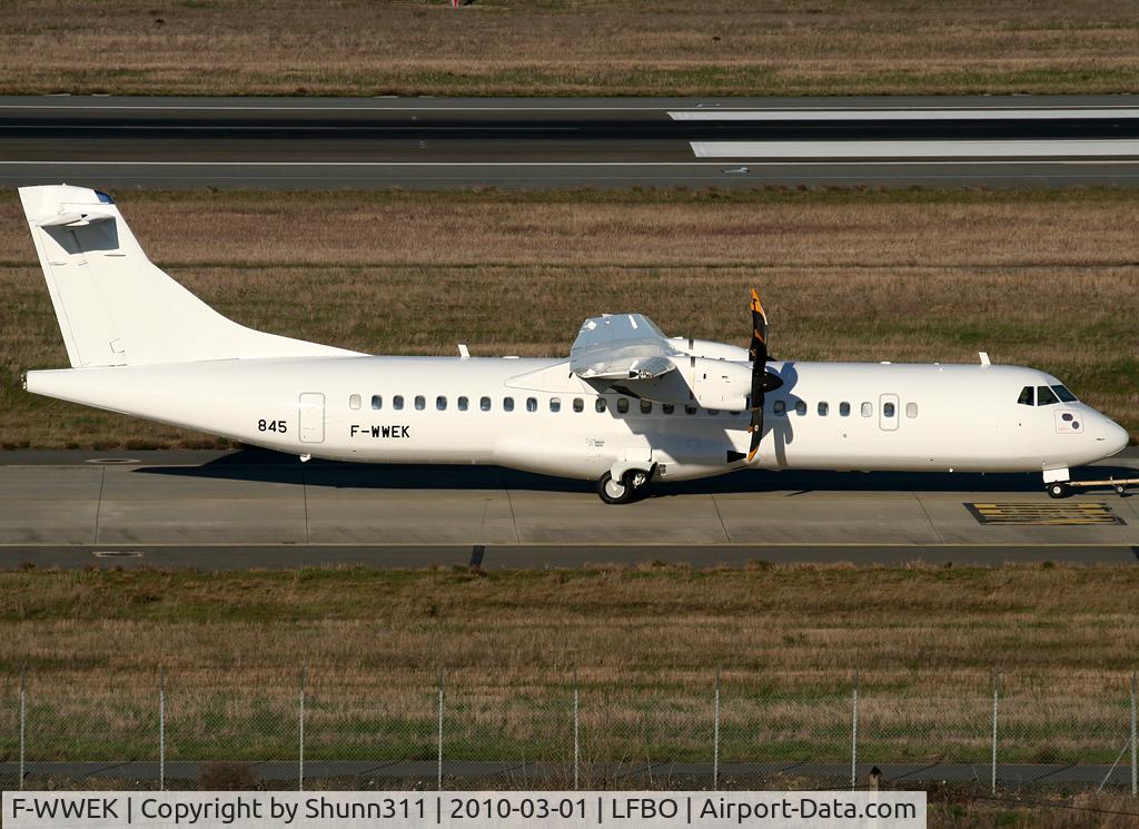 F-WWEK, 2009 ATR 72-212A C/N 845, C/n 845 - Now in all white c/s... Fly540 Ntu
