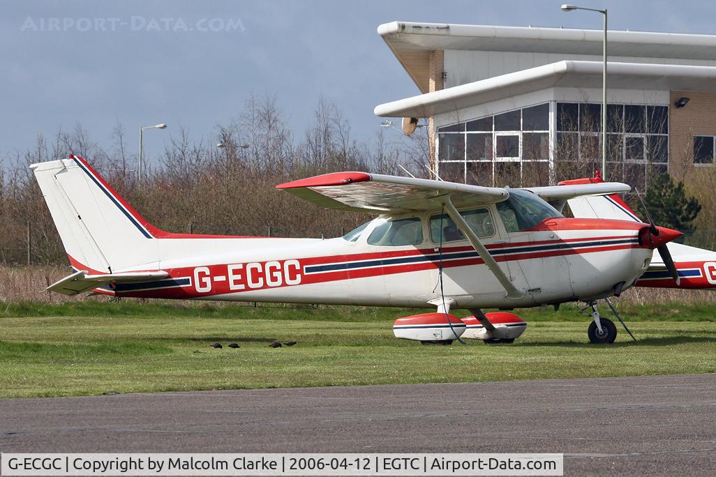 G-ECGC, 1979 Reims F172N Skyhawk C/N 1850, Reims F172M Skyhawk II at Cranfield Airport in 2009. Previously registered as I-CCAY.