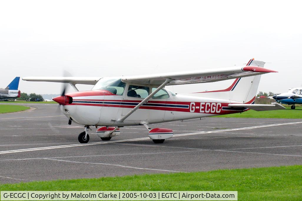 G-ECGC, 1979 Reims F172N Skyhawk C/N 1850, Reims F172M Skyhawk II at Cranfield Airport in 2009. Previously registered as I-CCAY.