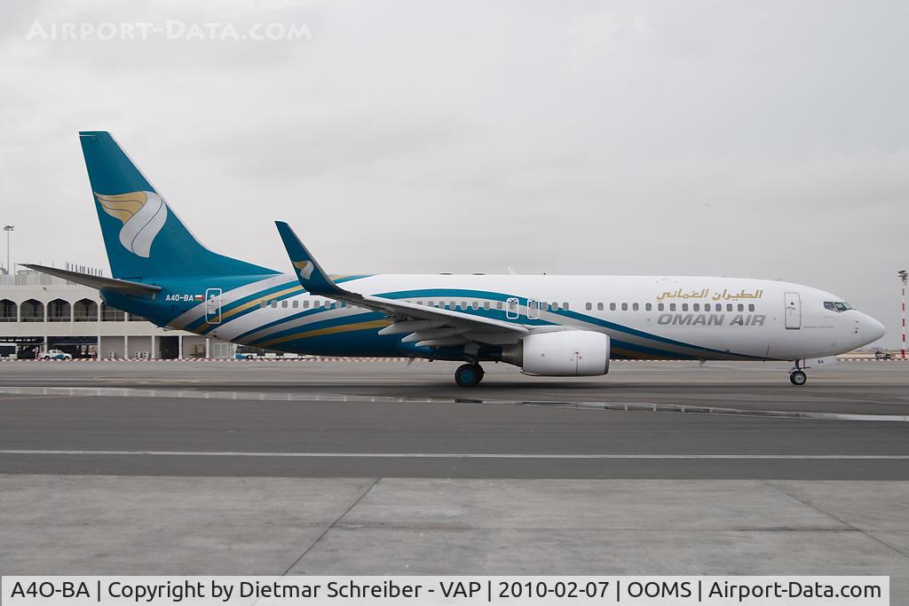 A4O-BA, 2007 Boeing 737-8BK C/N 29685, Oman Air Boeing 737-800