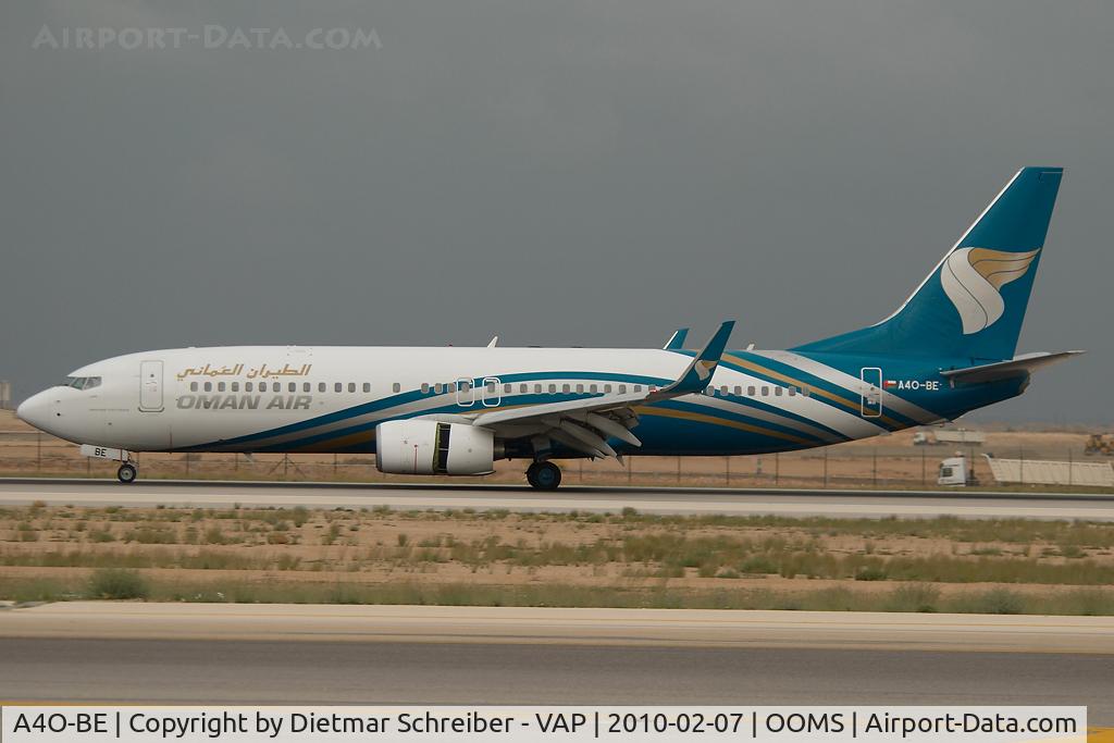 A4O-BE, 2009 Boeing 737-8Q8 C/N 37161, Oman Air Boeing 737-800