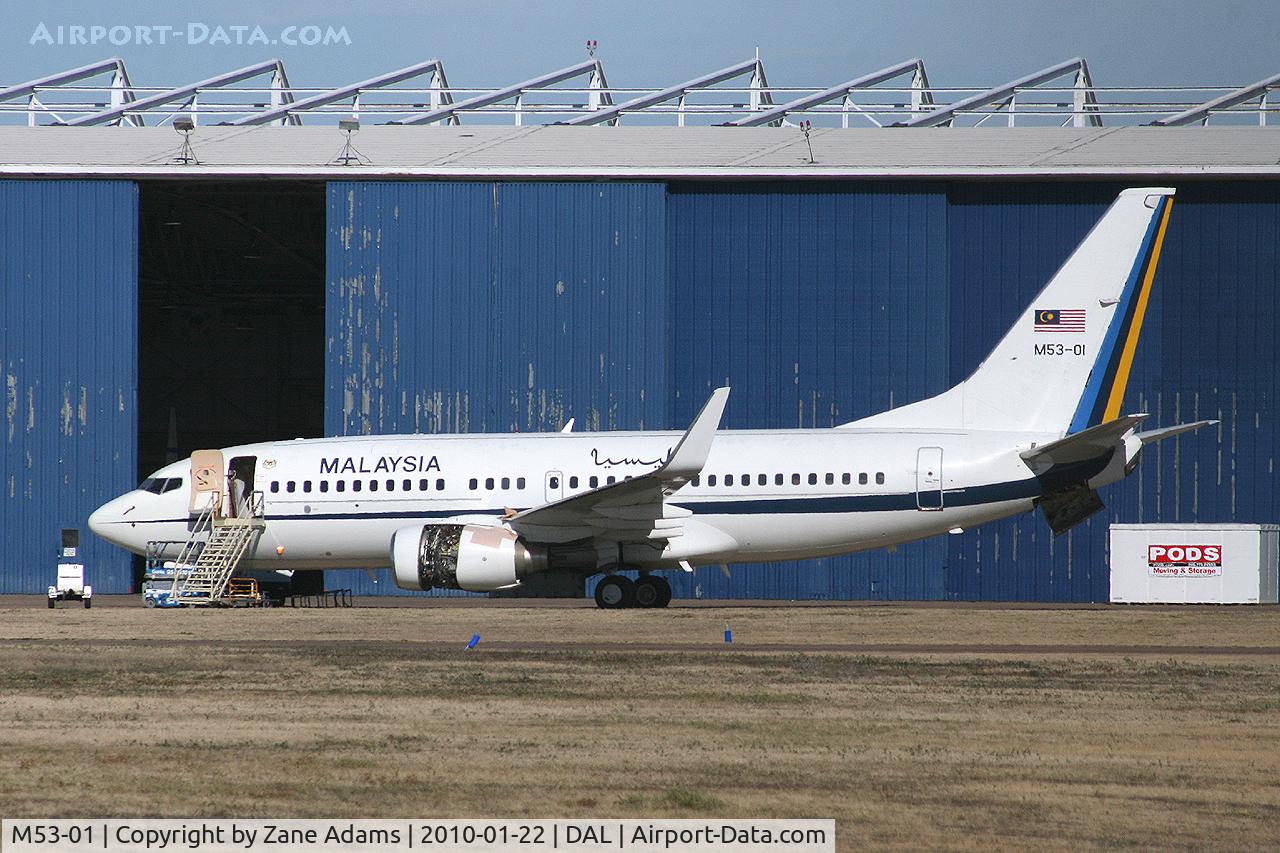 M53-01, 1999 Boeing 737-7H6 C/N 29274, Malaysia Air Force 737 at Dallas Love Field