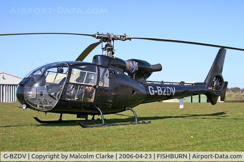 G-BZDV, 1973 Westland SA-341C Gazelle HT2 C/N 1150, Westland SA-341C Gazelle HT2 at Fishburn Airfield in 2006.